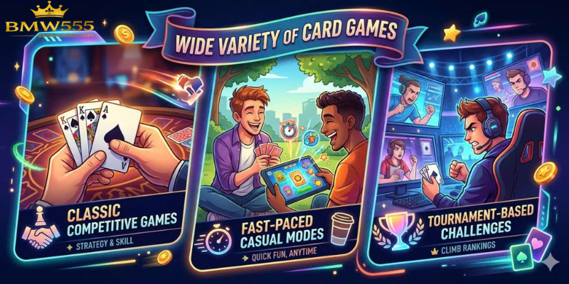 Wide Variety of Card Games